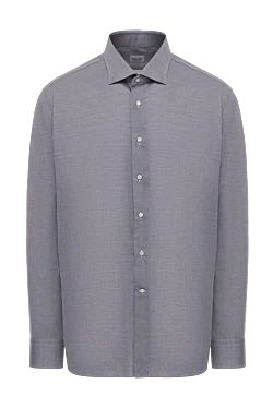 Gray cotton shirt for men