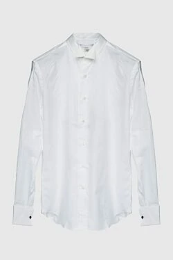 White cotton shirt for men