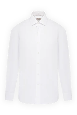 White cotton shirt for men