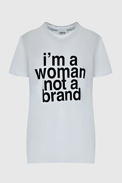 White cotton T-shirt for women