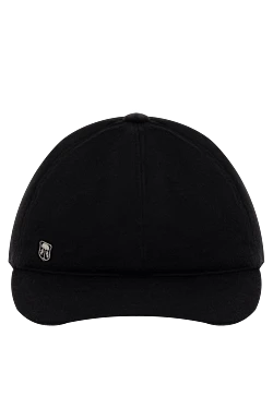 Cashmere cap black for men