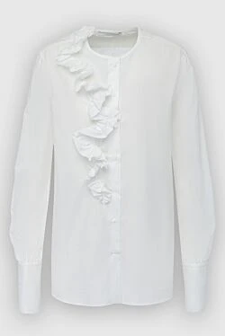 White cotton blouse for women