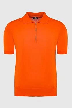 Cotton polo orange for men