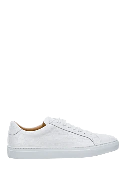 White leather sneakers for women