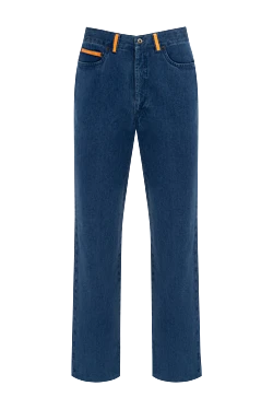 Синие джинсы мужские повседневные хлопок