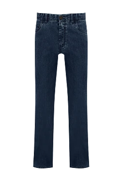 Cotton and elastane blue jeans for men