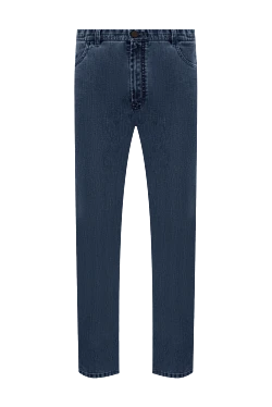 Cotton and elastane blue jeans for men