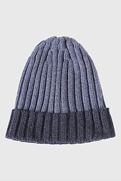 Gray wool hat for men