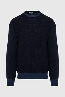 Wool and polyamide jumper blue for men