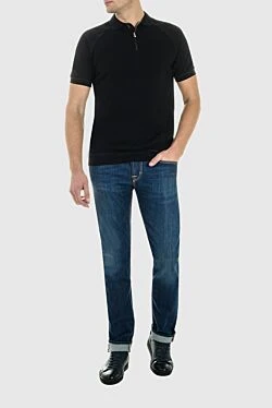 Cotton polo black for men