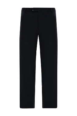 Men's black wool trousers