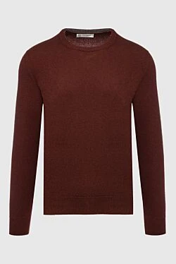 Cashmere jumper burgundy for men