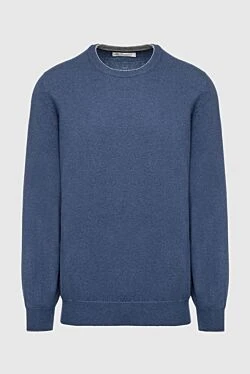 Cashmere jumper blue for men