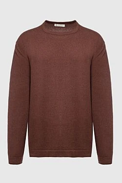 Cashmere jumper brown for men