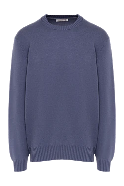 Cashmere jumper blue for men