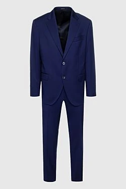 Men's suit made of wool, blue