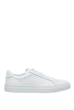 White leather sneakers for women