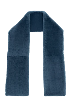 Cashmere scarf blue for men