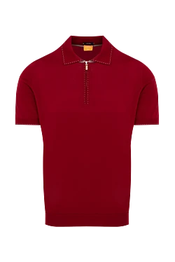 Cotton polo red for men