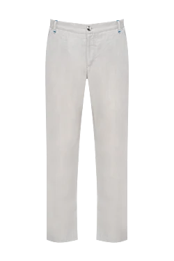 White linen trousers for men