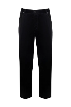 Men's black cotton trousers