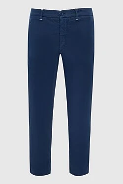 Blue cotton trousers for men