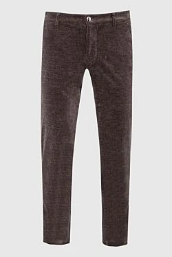 Men's brown cotton trousers