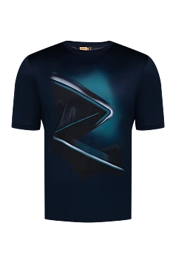 Cotton T-shirt blue for men