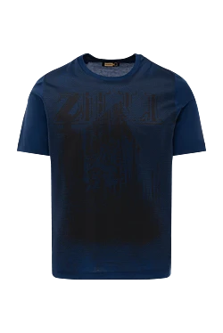 Cotton T-shirt blue for men