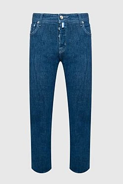 Cotton and elastomer jeans blue for men