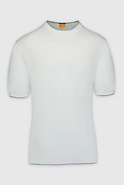 Cotton short sleeve jumper white for men