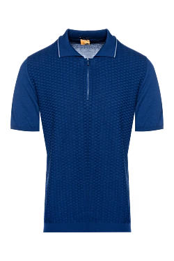 Cotton polo blue for men