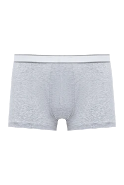 Gray men's boxer briefs made of micromodal and elastane