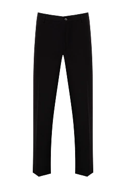 Men's black wool trousers