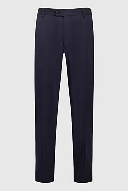 Men's blue wool trousers