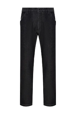 Cotton and polyamide jeans black for men