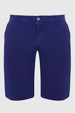 Blue cotton shorts for men