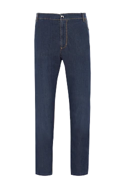 Blue cotton jeans for men