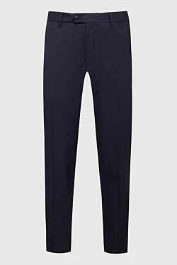 Men's blue wool trousers