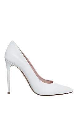 White leather shoes for women