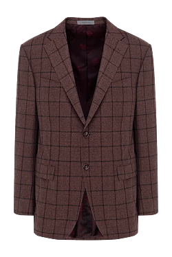 Men's burgundy wool jacket