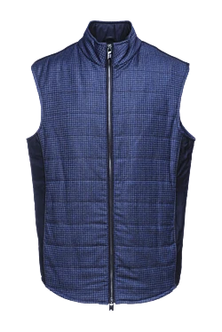 Wool and polyamide vest blue for men