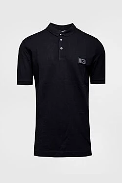 Cotton polo black for men