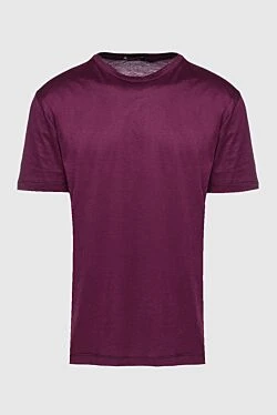 Cotton T-shirt burgundy for men