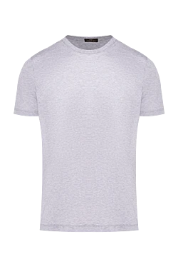 Gray cotton T-shirt for men