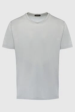 Gray cotton T-shirt for men