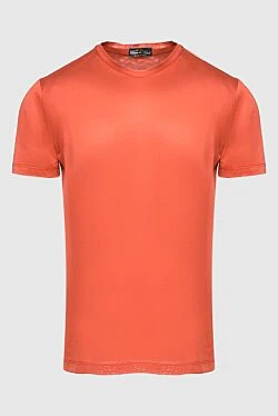 Cotton T-shirt orange for men