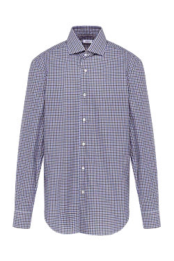 Blue cotton shirt for men