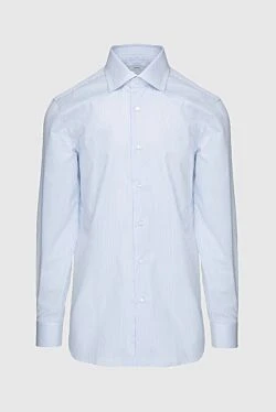 Blue cotton shirt for men