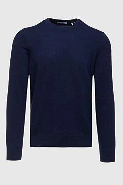 Cashmere jumper blue for men